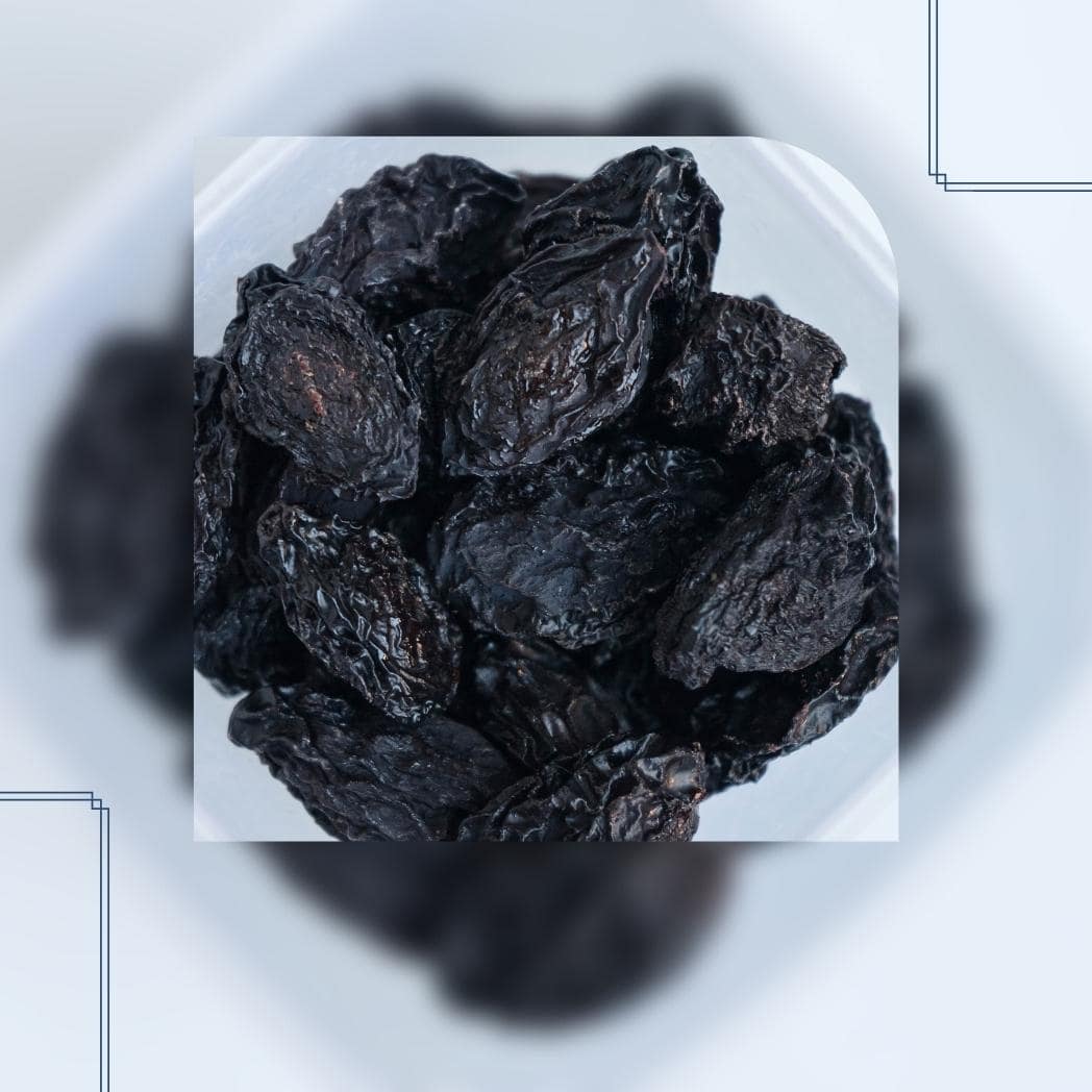 Dried black plums